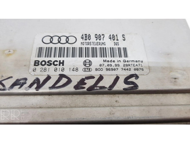 Řídící jednotka 4B0907401S, 0281010148 Audi A4 S4 B5 8D 1996