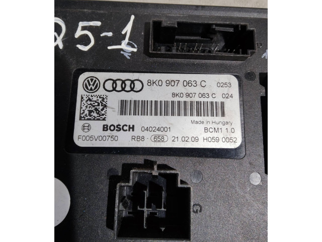 Блок комфорта 8K0907063C, 04024001 Audi Q5 SQ5