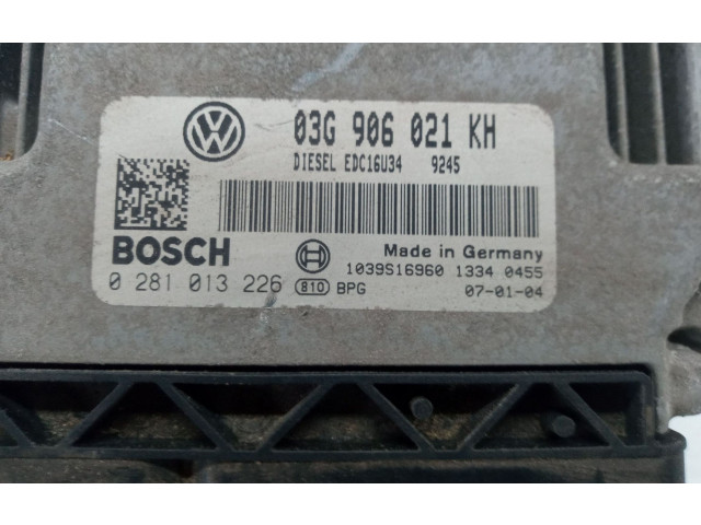Блок управления двигателя 03G906021KH, 0281013226   Volkswagen Golf SportWagen