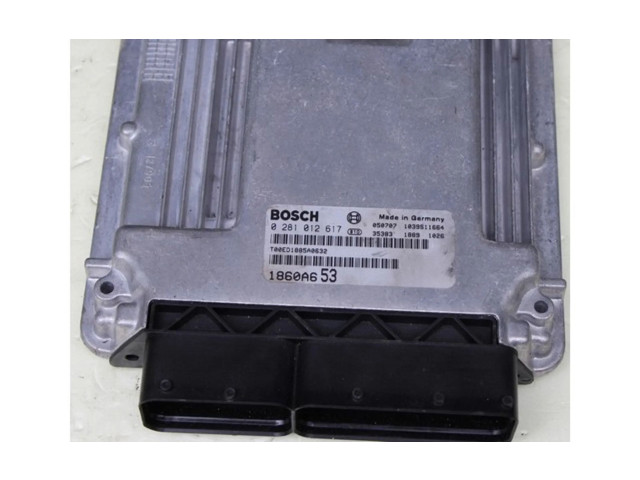 Блок управления двигателем Блок управления 1860A653, 0281012617 Mitsubishi Lancer