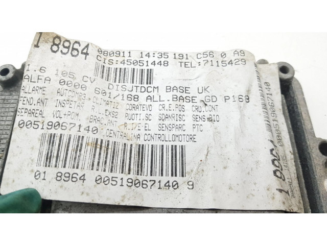 Блок управления двигателя 51906714, 0281017785 Alfa Romeo Giulietta