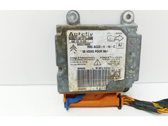 Блок подушек безопасности 9652276980 Citroen Xsara Picasso