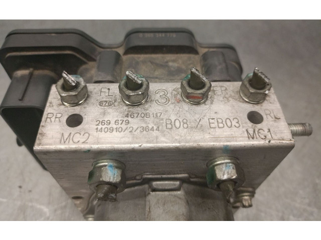 Блок АБС 4670B117, 0265956143BOSCH Mitsubishi Mirage VI G4 Attrage 2012 - года