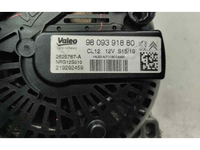 Генератор 9809391880   Peugeot 2008 I      