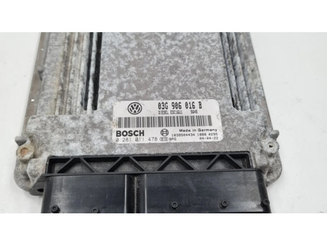 Řídící jednotka 03G906016B, 0281011478 Audi A2 2004