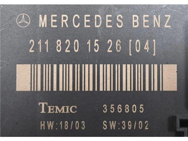 Řídící jednotka A2118201526, A2118201526 Mercedes-Benz E AMG W211