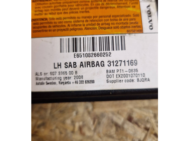 Подушка безопасности в сиденье 31271169, E651082660252   Volvo C30
