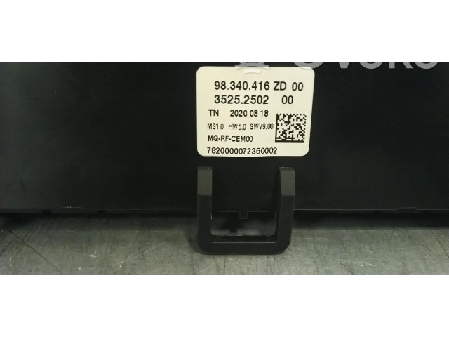 Блок управления климат-контролем 98340416ZD, 98081722ZD Opel Combo E