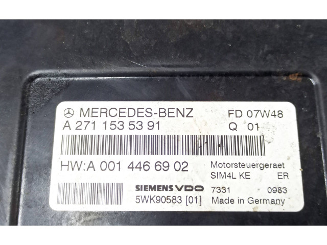 Řídící jednotka A2711535391, A2710103045 Mercedes-Benz SLK R171 2008