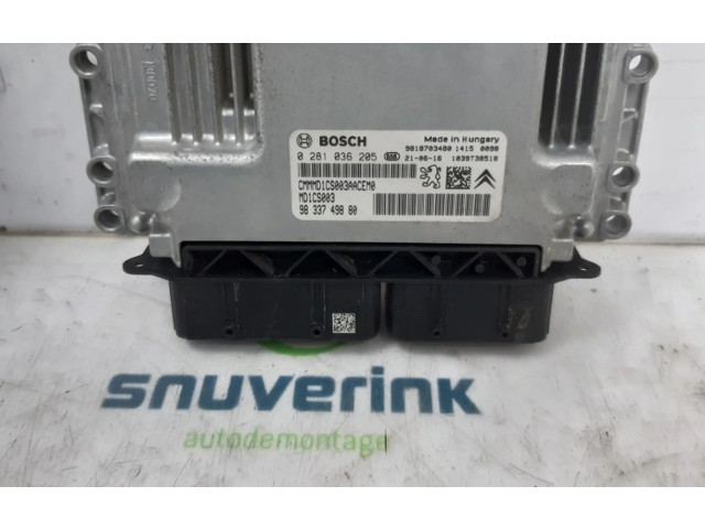 Блок управления двигателя 9833749880, 9833749880   Peugeot Partner III