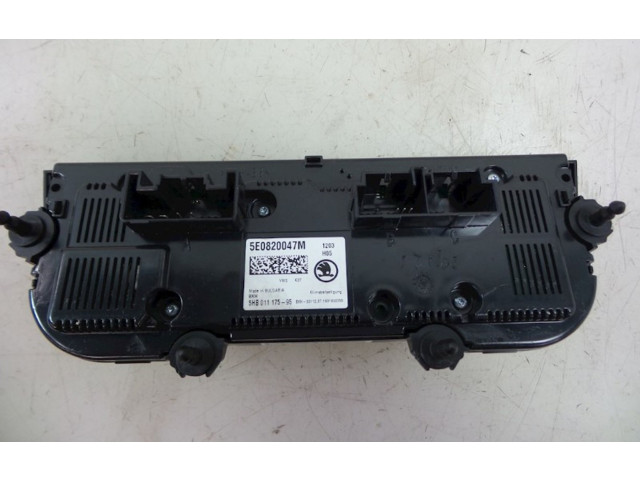 Блок управления климат-контролем 5E0820047M, 5E0820047M   Skoda Octavia Mk3 (5E)