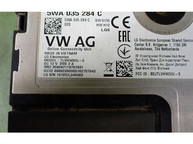 Блок управления 5WA035284C Skoda Octavia Mk4