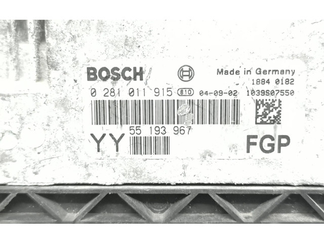 Řídící jednotka 55193967, 0281011915 Opel Vectra C 2007