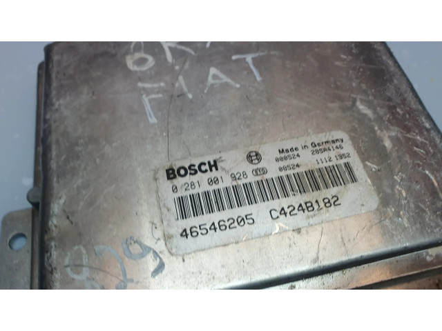 Блок управления двигателя 0281001928, 46546205 Fiat Marea