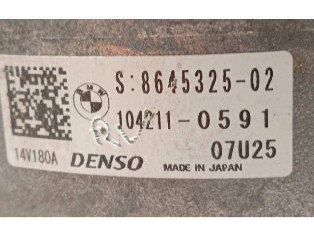 Генератор 8645325, 12318645325 BMW 1 F20 F21 2017