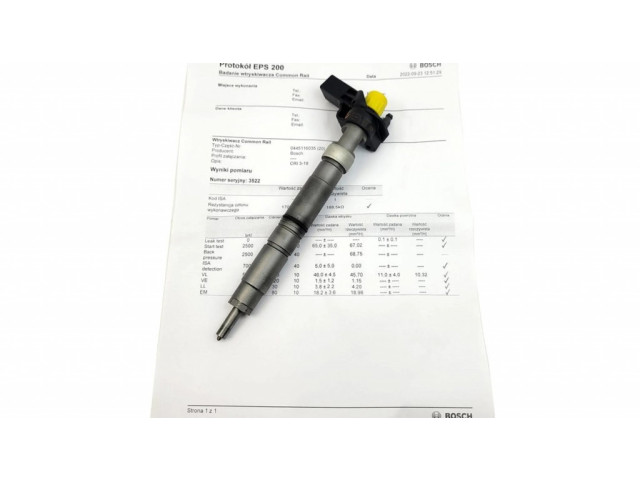 Vstřikovač 03L130277C, 0445116035   Volkswagen Transporter - Caravelle T5  pro naftový motor 2.0  