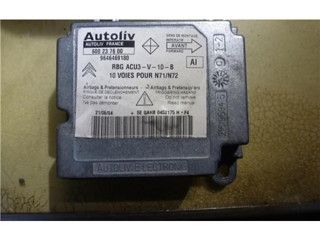 Блок подушек безопасности 9646469180, 600237600 Citroen Xsara