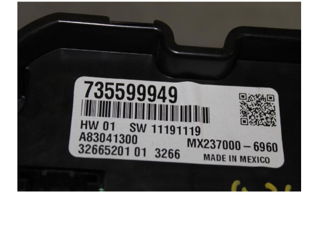 Блок управления климат-контролем 735599949   Fiat Panda III