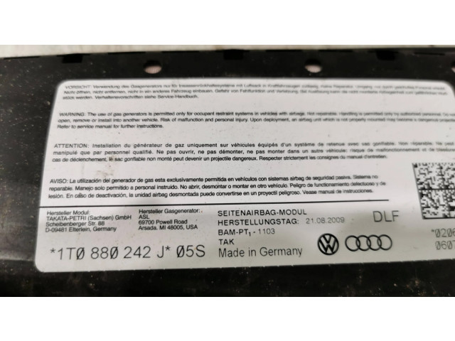 Подушка безопасности в сиденье 1T0880242J, 21082009   Volkswagen Touran I