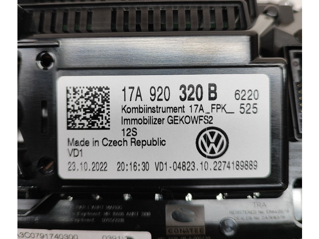 Přístrojová deska Volkswagen T-Roc 2023 17A920320B, A3C0791740300