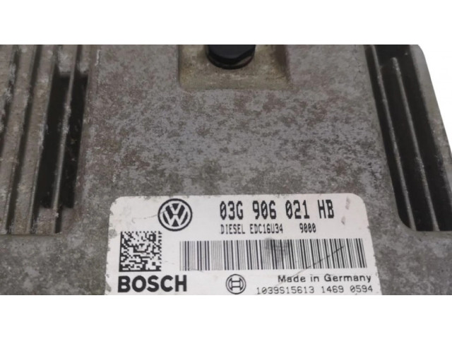 Блок управления двигателя 03G906021HB, 0281013606 Volkswagen Golf V