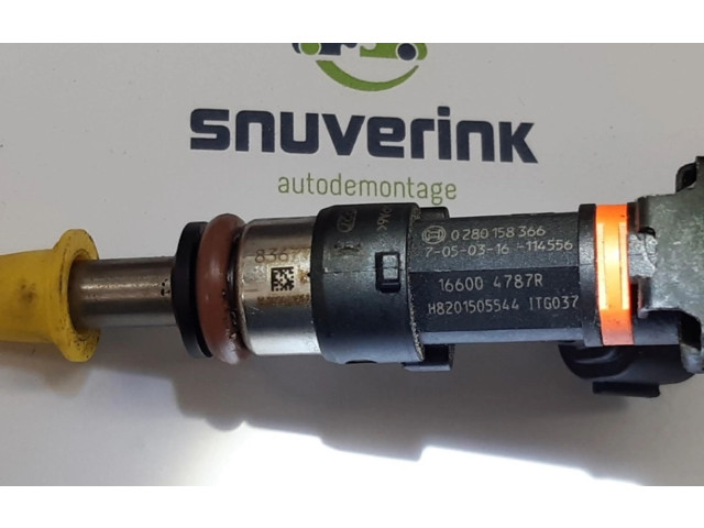 Vstřikovač 166004787R, 0280158366 Renault Clio III H4B-400(H4B-A4)