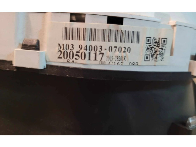 Přístrojová deska KIA Picanto 2005 9400307020, 20050117