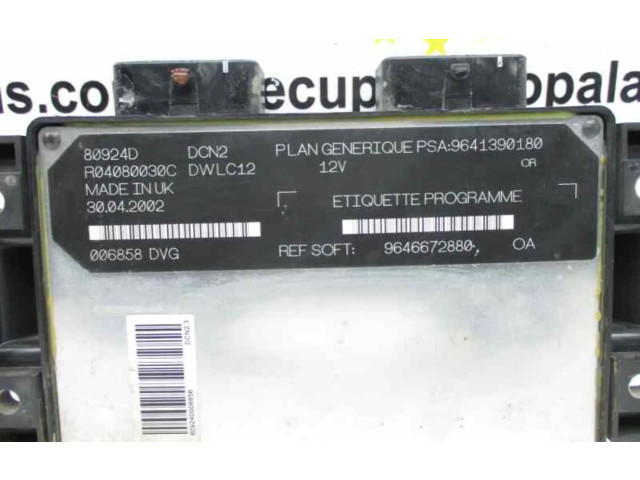 Řídící jednotka 9641390180 Citroen Berlingo