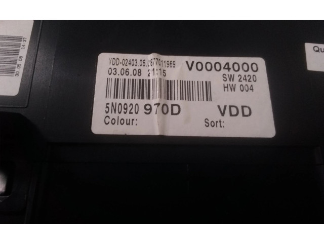 Přístrojová deska Volkswagen Tiguan 2007 5N0920970D, 5N0920970D