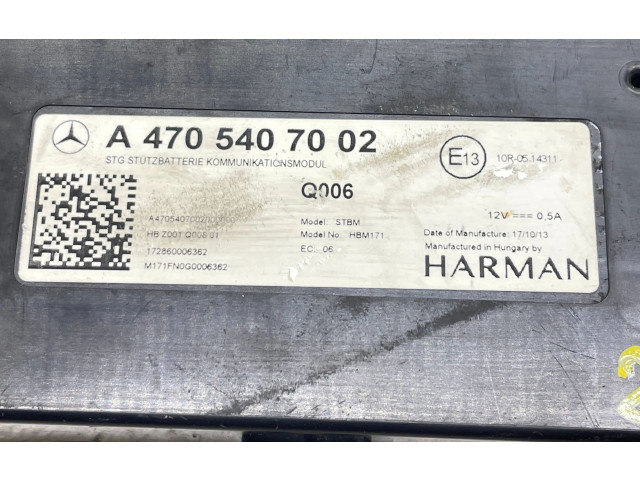 Блок управления A4705407002   Mercedes-Benz W470