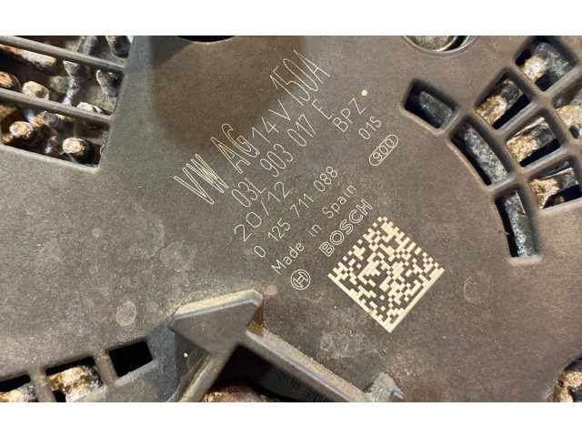 Генератор 03L903017E, 0125711088 Audi A5 Sportback 8TA