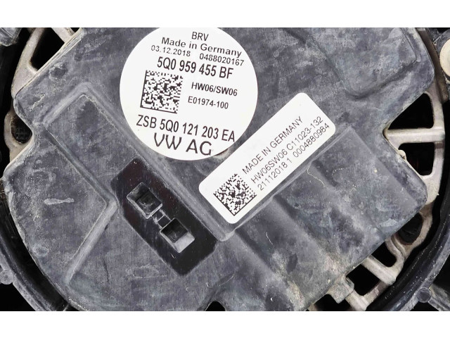 Вентилятор радиатора 5Q0959455BF Skoda Superb B8 (3V)
