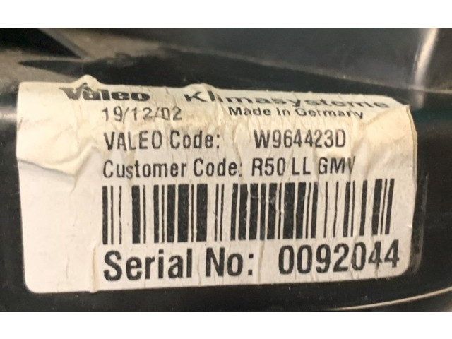 Вентилятор печки    W964423D, 0092044   Mini One - Cooper R50 - 53