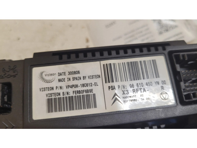 Блок управления климат-контролем 96610450YW00, 96470291YW Citroen C5