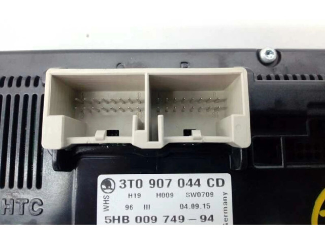 Блок управления климат-контролем 3T0907044CD, 5HB00974994   Skoda Yeti (5L)