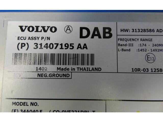 Pojistková skříňka 31407195, 31407195AA Volvo V40 2014