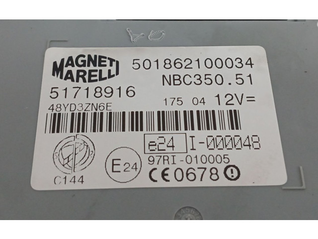 Блок управления 51718916, 501862100034 Fiat Idea