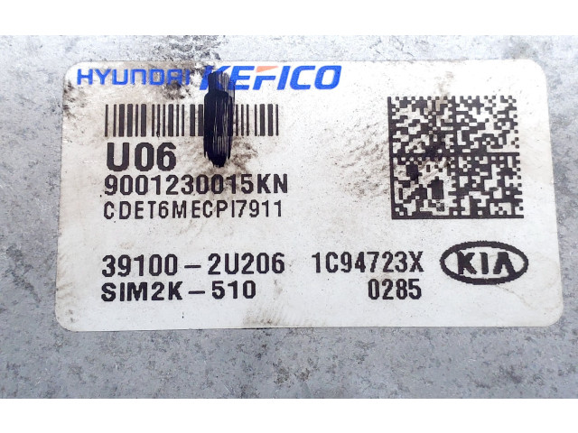Блок управления двигателя 391002U206   KIA Ceed