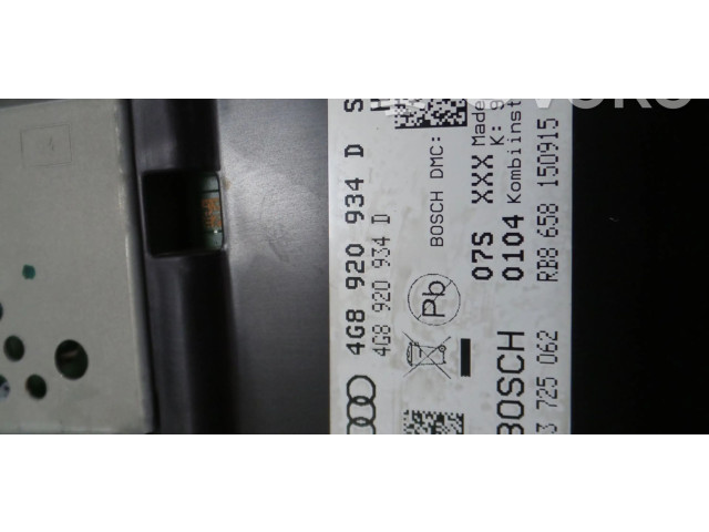 Přístrojová deska Audi A6 S6 C7 4G 2015 4G8920934D