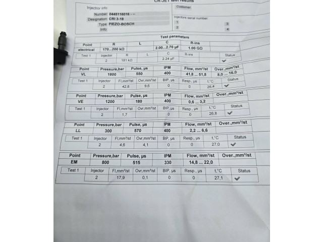 Форсунка 31272690, 101005    Volvo V70   