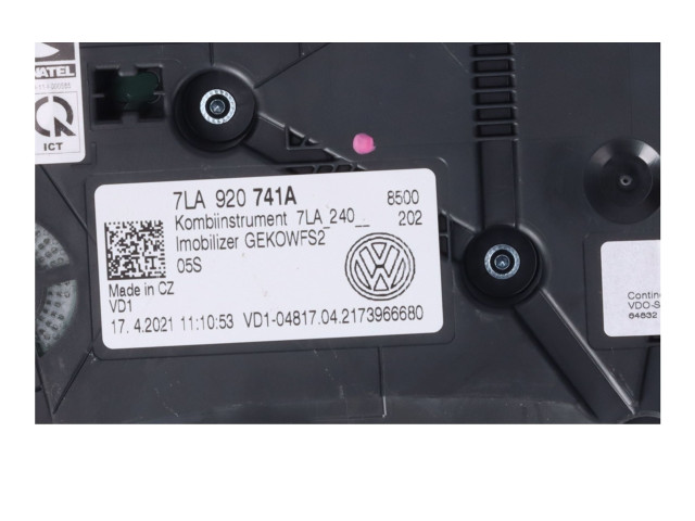 Přístrojová deska Volkswagen Transporter - Caravelle T6 2021 7LA920741A
