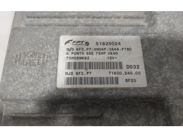 Řídící jednotka 51825024   Fiat Punto (199) 2008