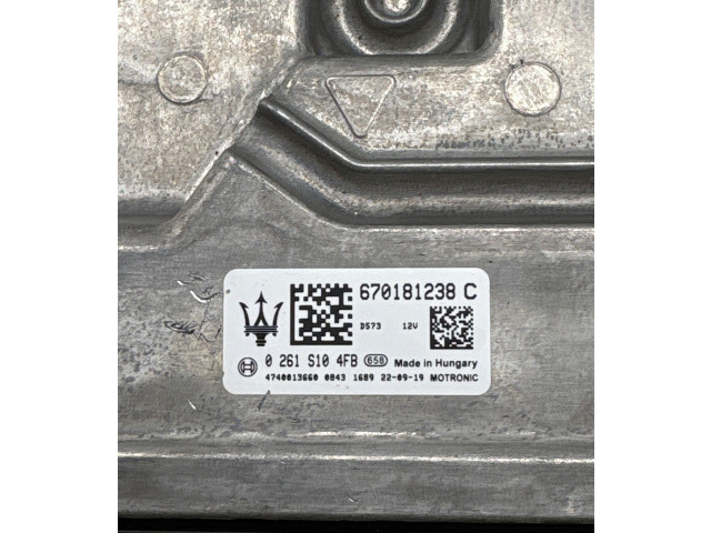 Блок управления двигателя 670181238C, 0261S104FB   Maserati Grecale