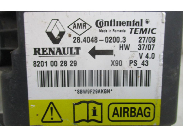 Блок подушек безопасности 8201163282, 8201163282   Dacia Sandero