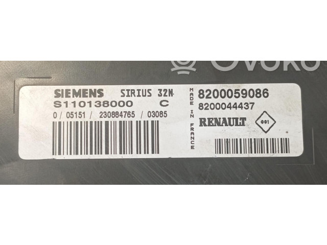 Комплект блоков управления 8200254484   Renault Twingo I