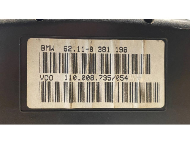 Přístrojová deska BMW 5 E39 2001 8381198, 62118381198