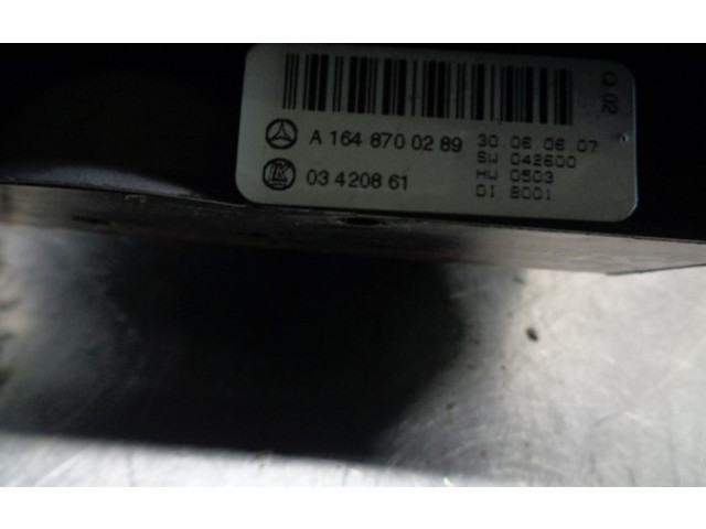 Блок управления климат-контролем A1648700289   Mercedes-Benz R W251