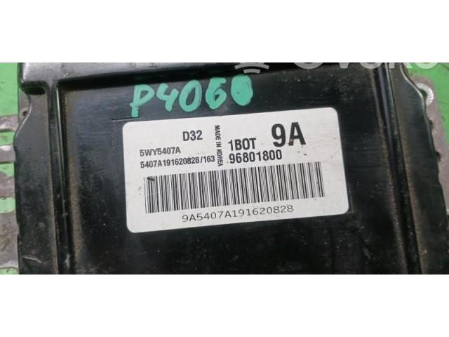 Блок управления двигателем Блок управления 5WY5407A., 96801800   Chevrolet Spark