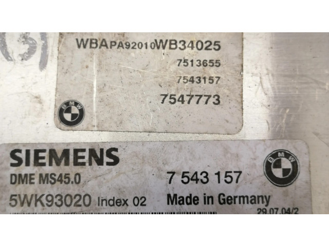 Комплект блоков управления 7543157, 6934529 BMW X3 E83