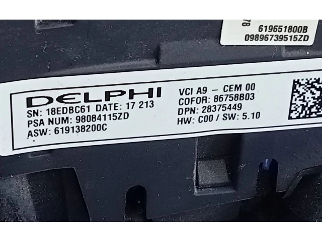 Руль Peugeot 2008 I  2013 - 2019 года 98084115ZD      